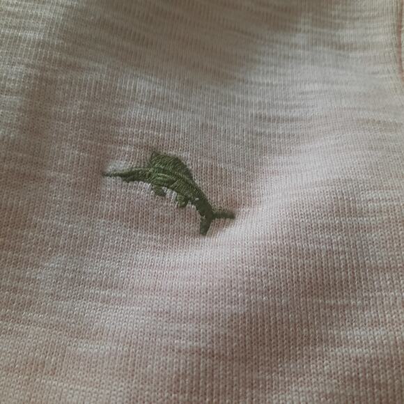 Tommy Bahama Mens Tobago Bay Half Zip Pullover Coconut Color Marlin Logo Size M - Picture 3 of 6